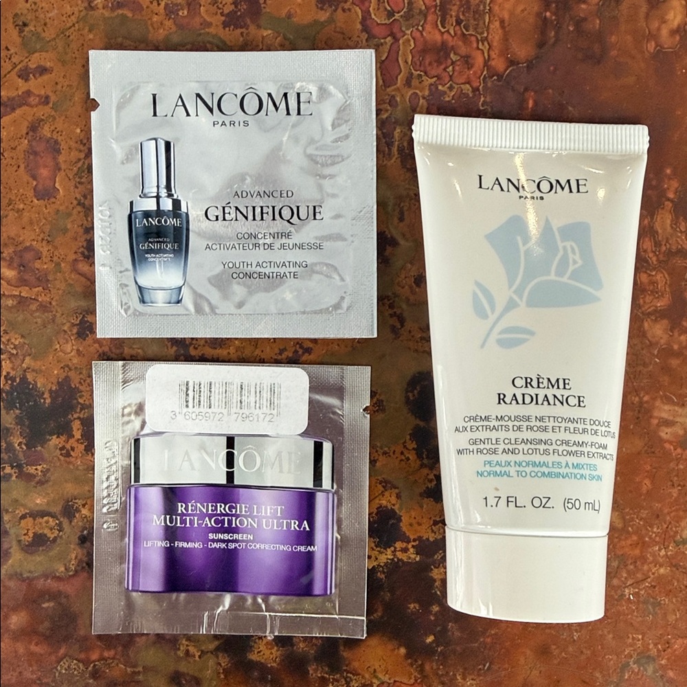Lancôme & 19 Skincare Travel/ Sample Pink Glitter Makeup Accessories Travel Bag - Picture 2 of 9